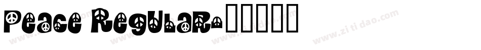 Peace Regular字体转换